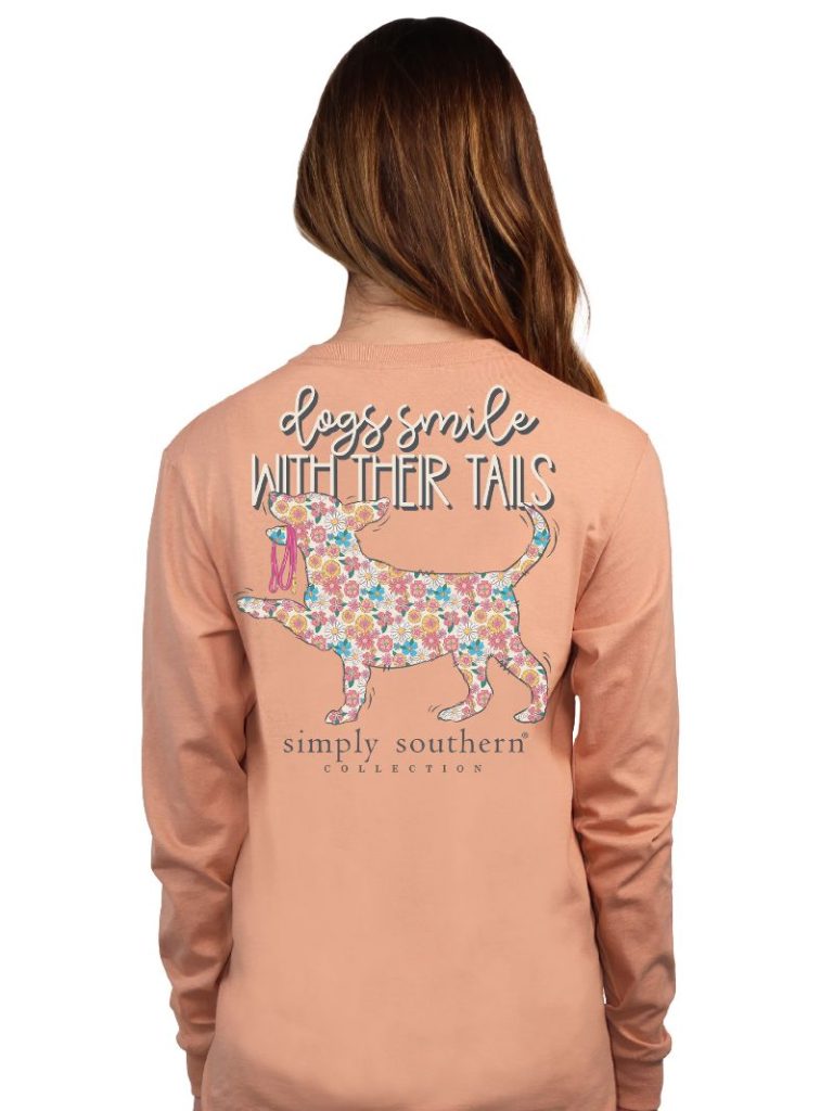 Simply Southern Dogs Smile Long Sleeve T-Shirt