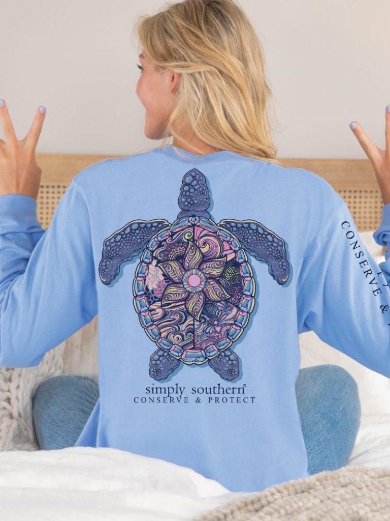 Simply Southern Turtle Tracker Mandala Long Sleeve T-Shirt