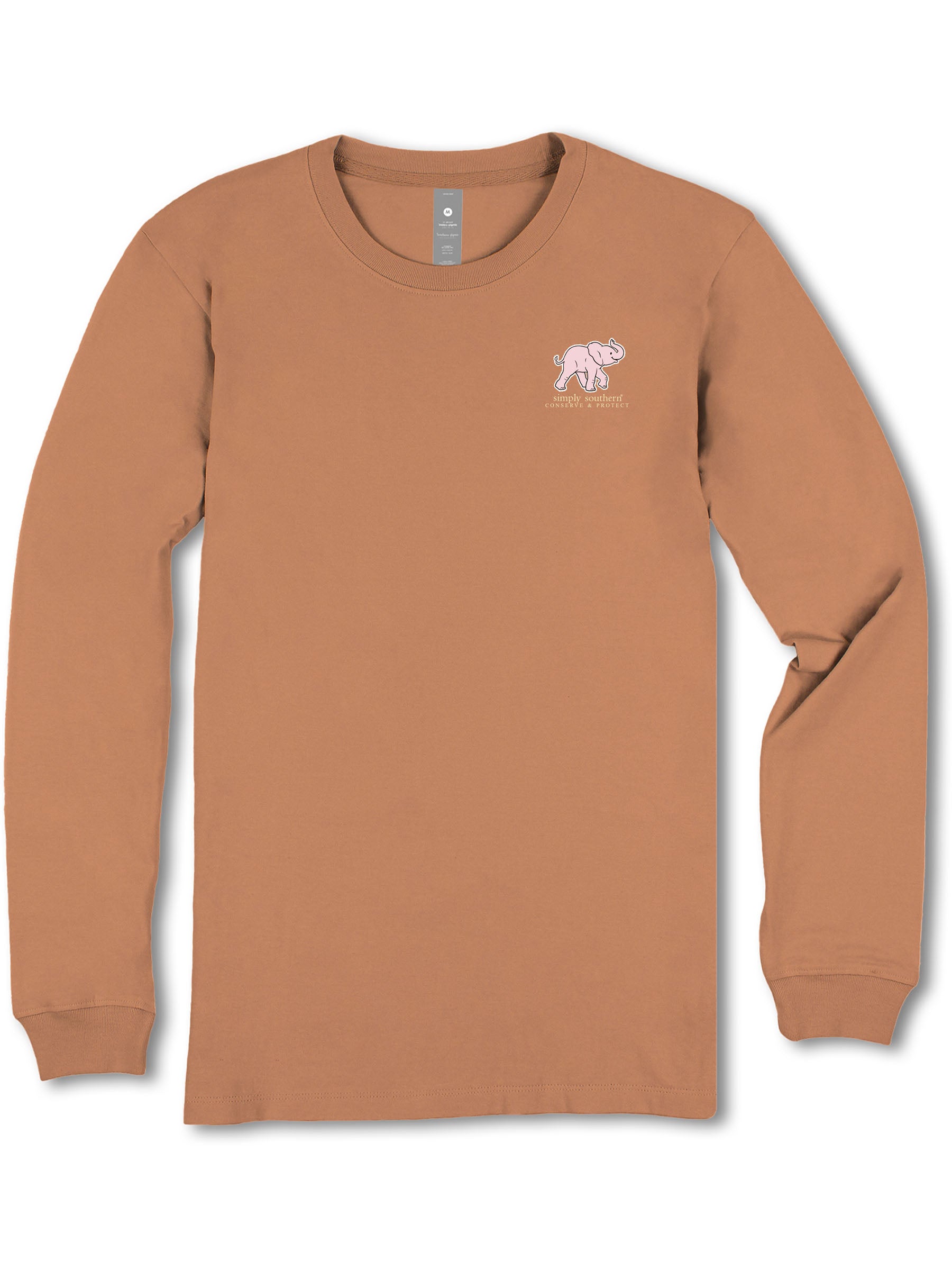 Simply Southern Elephant Tracker Patch Long Sleeve T-Shirt