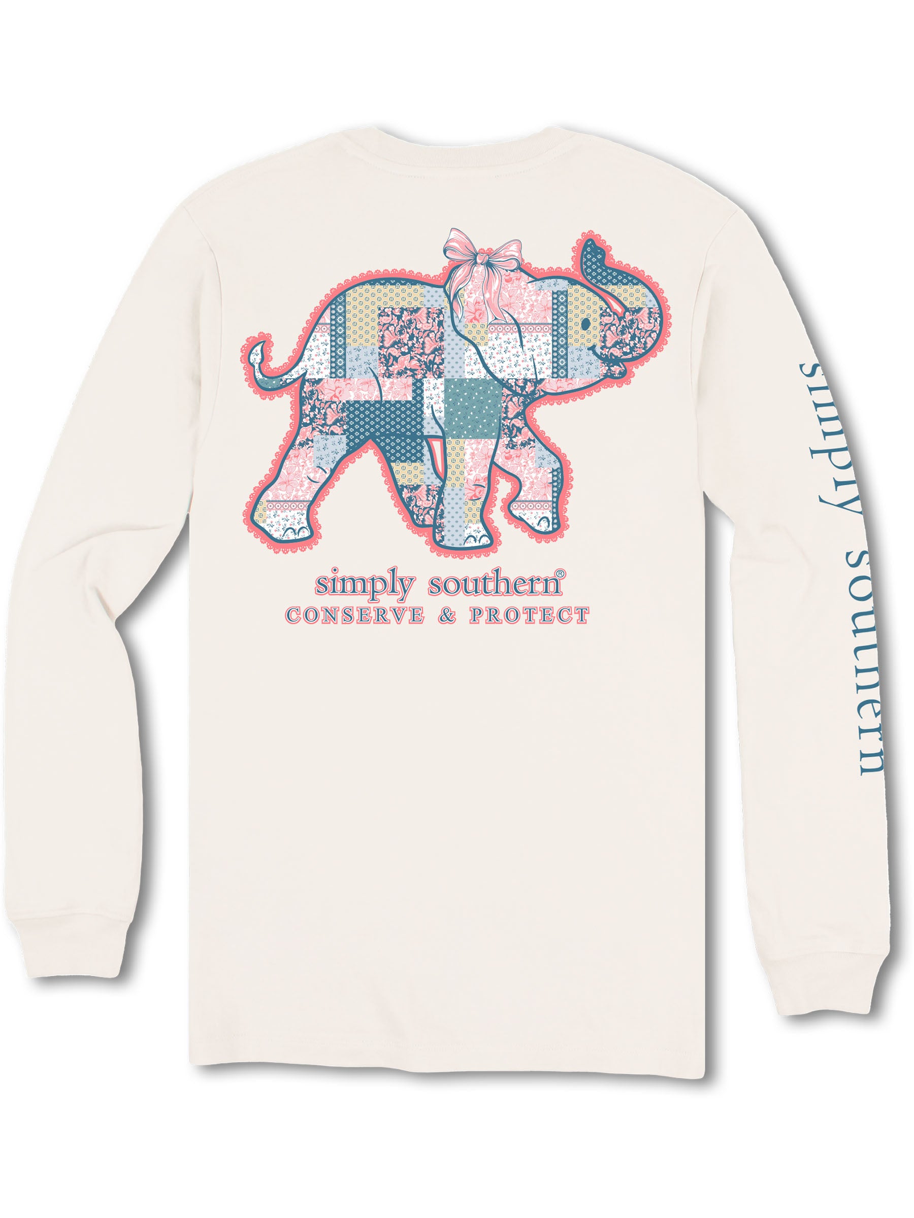 Simply Southern Elephant Tracker Quilted Long Sleeve T-Shirt