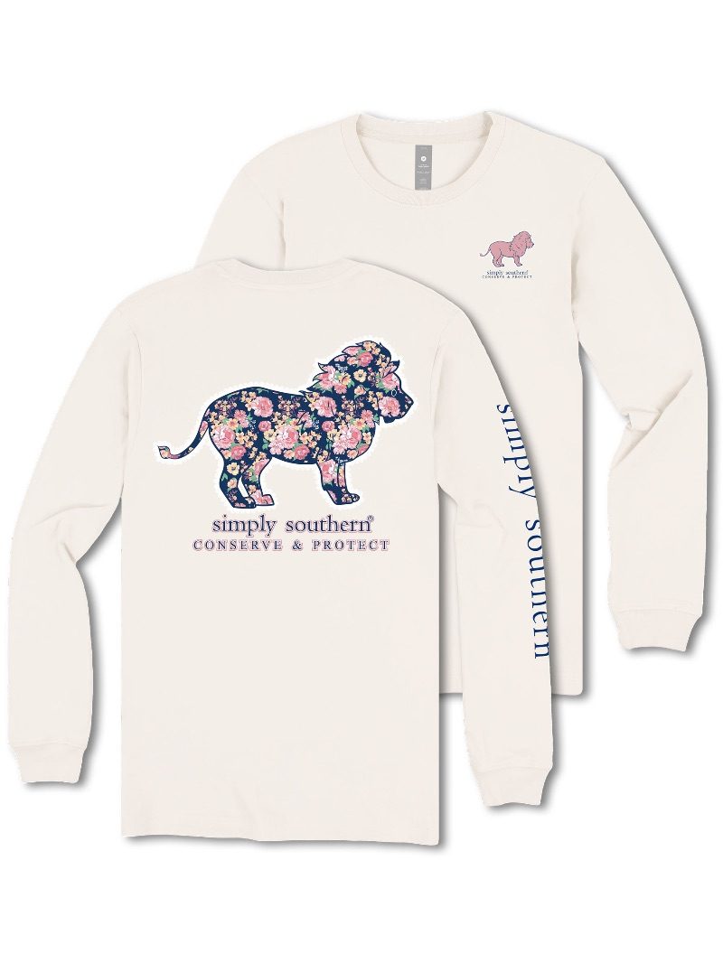 Simply Southern Lion Tracker Garden Long Sleeve T-Shirt