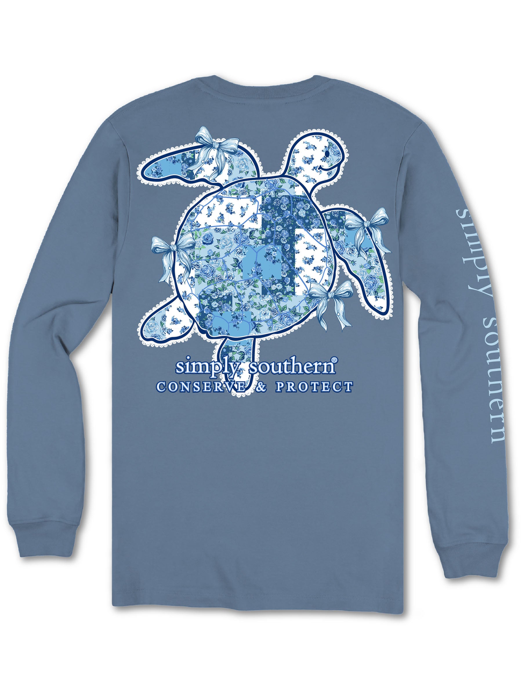 Simply Southern Turtle Tracker Floral Long Sleeve T-Shirt