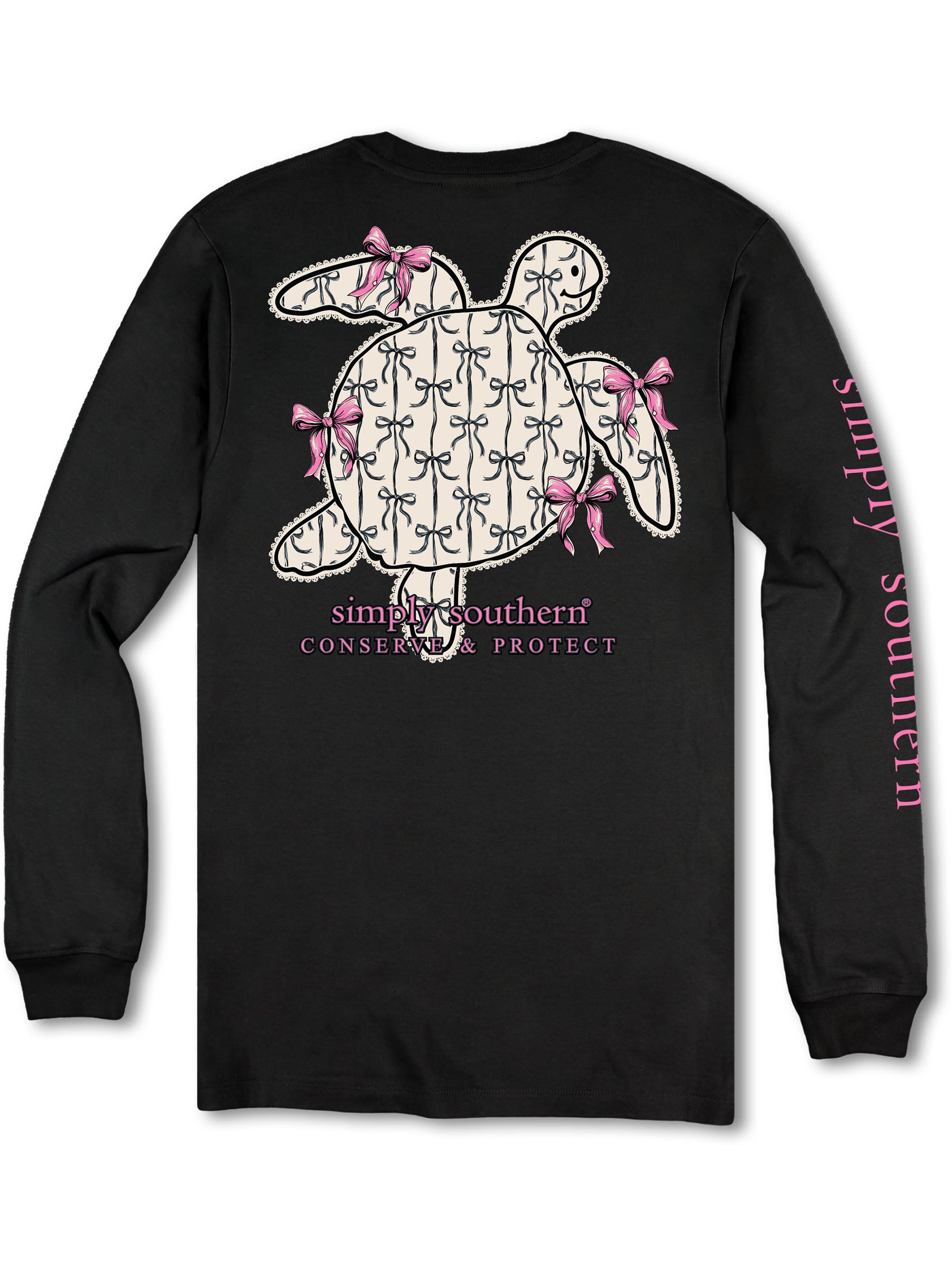 Simply Southern Turtle Tracker Ribbon Long Sleeve T-Shirt