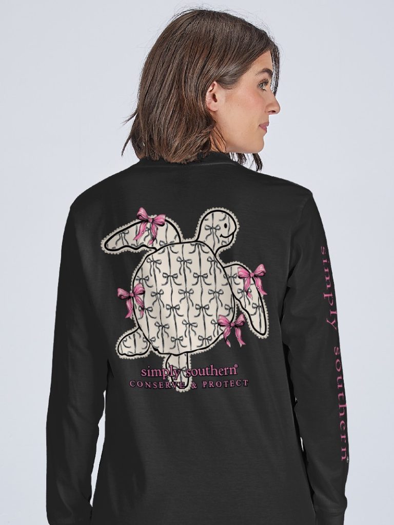 Simply Southern Turtle Tracker Ribbon Long Sleeve T-Shirt
