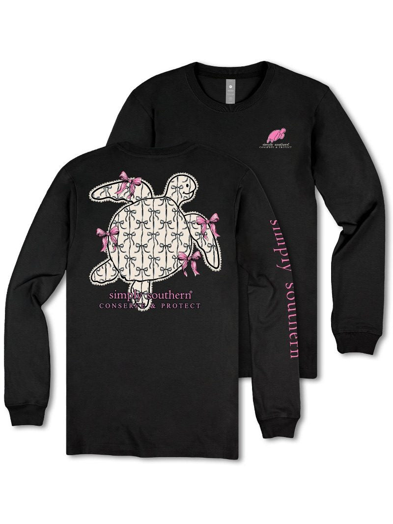 Simply Southern Turtle Tracker Ribbon Long Sleeve T-Shirt