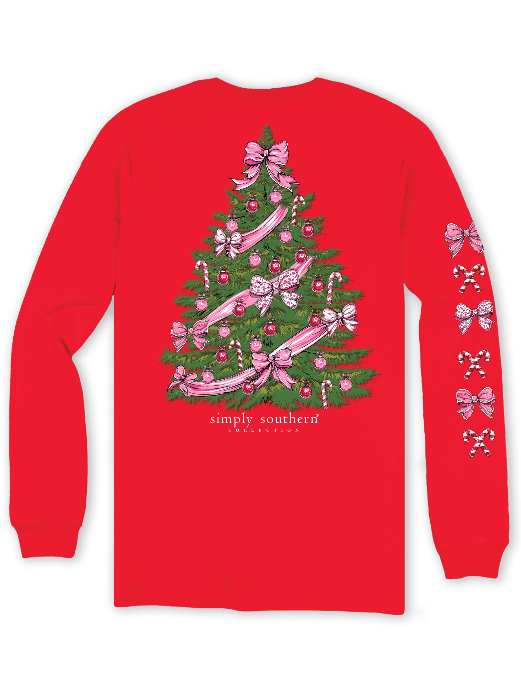 Simply Southern Bow Tree Holiday Long Sleeve T-Shirt