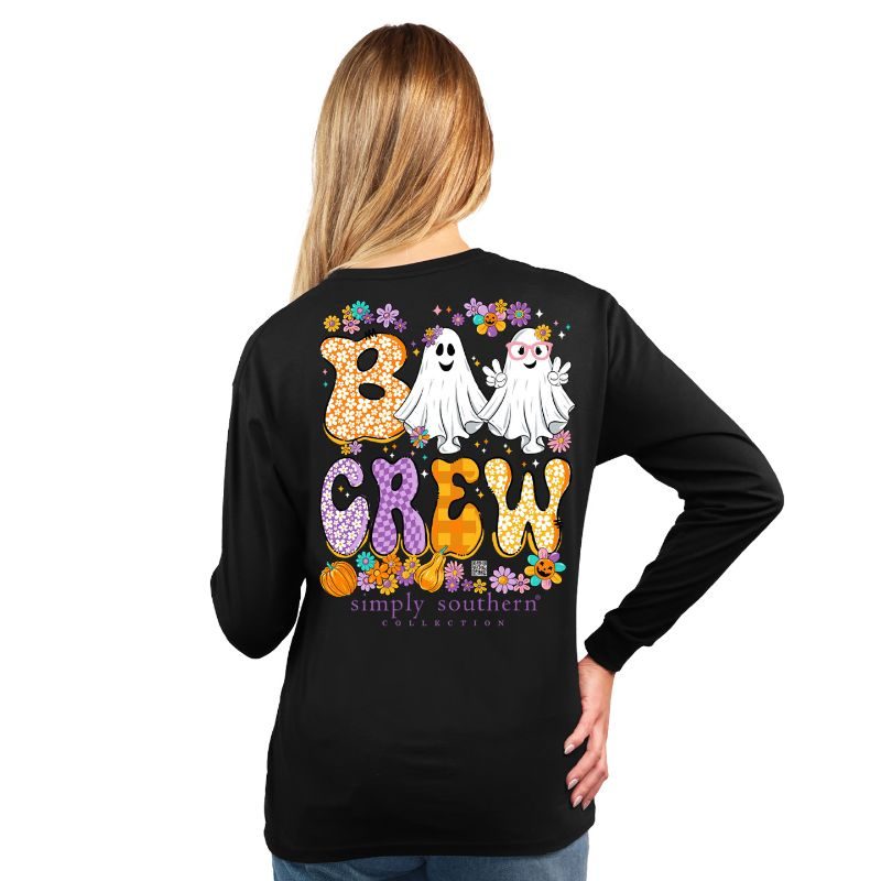 Simply Southern Boo Crew Halloween Long Sleeve T-Shirt
