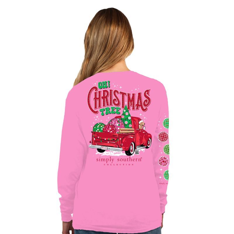SALE Simply Southern Oh Christmas Tree Long Sleeve T-Shirt