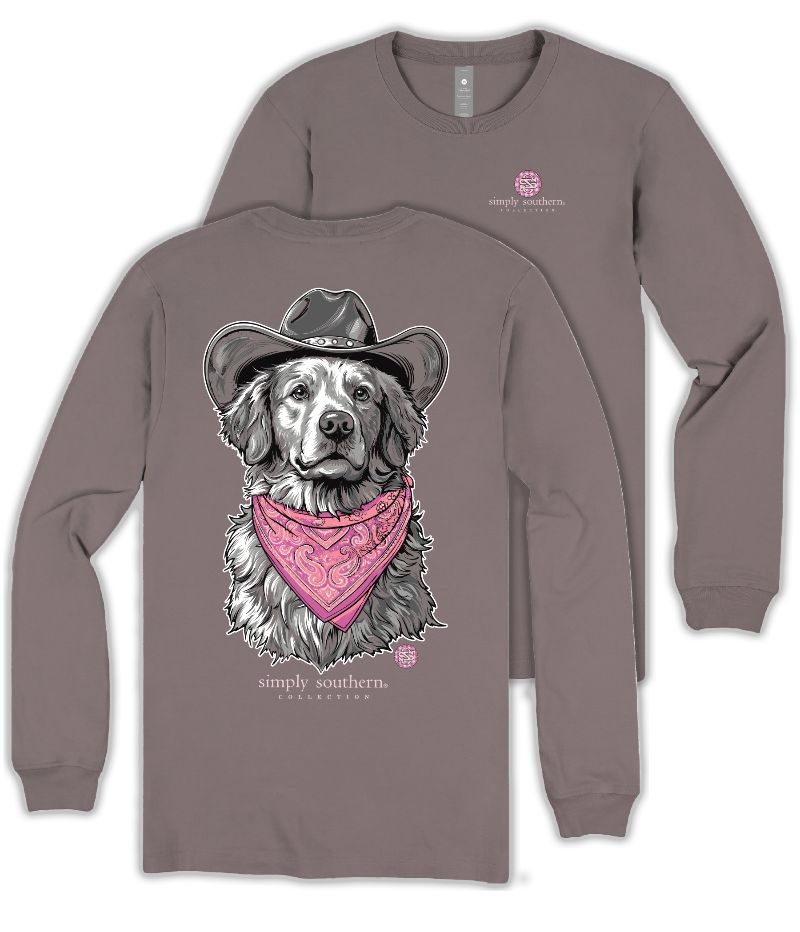 Simply Southern Western Lab Dog Long Sleeve T-Shirt