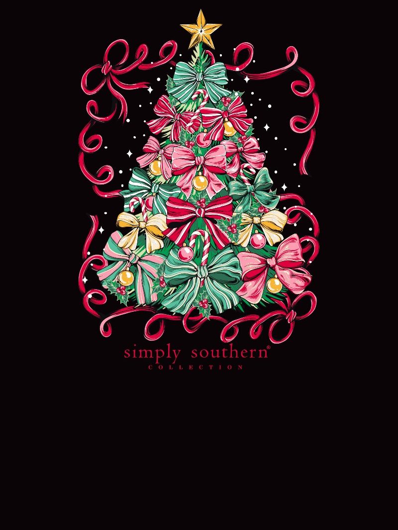 Simply Southern Christmas Tree Holiday Long Sleeve T-Shirt