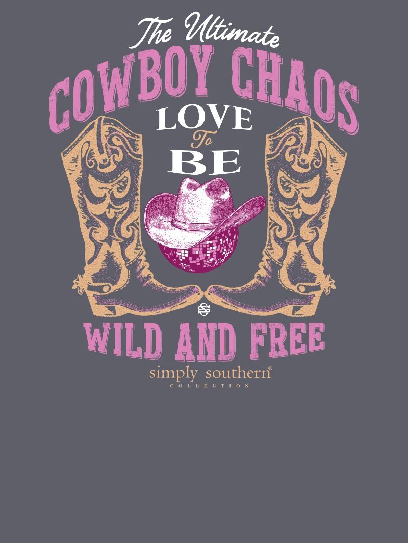 Simply Southern Chaos Boots Mineral Washed T-Shirt - SimplyCuteTees