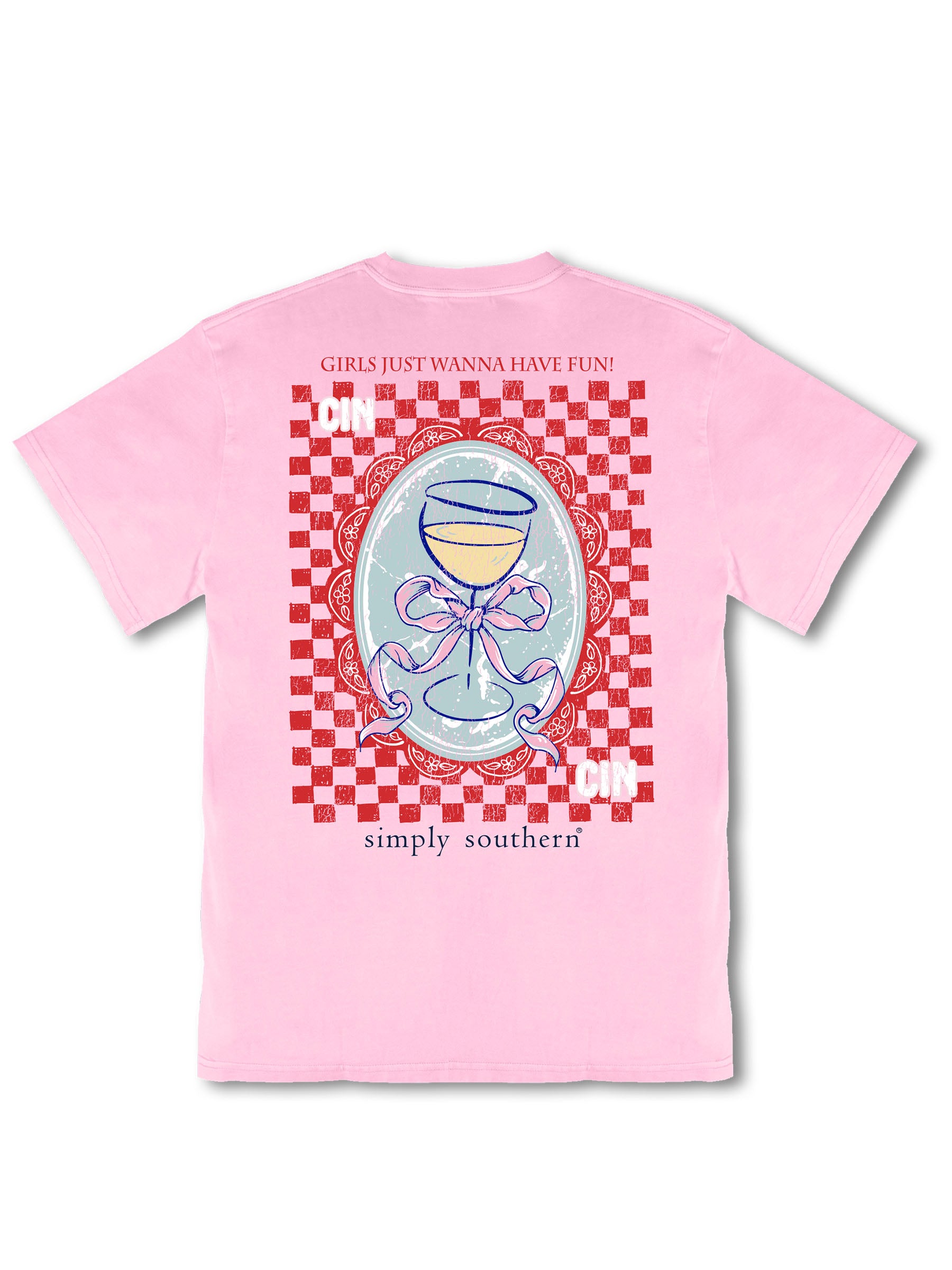 Simply Southern Have Fun Cin Cin Mineral Washed T-Shirt - SimplyCuteTees