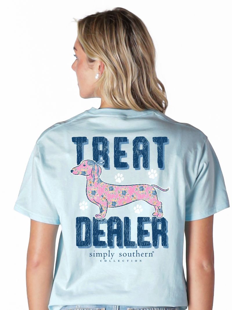 Simply Southern Treat Dealer Dog Mineral Washed T-Shirt