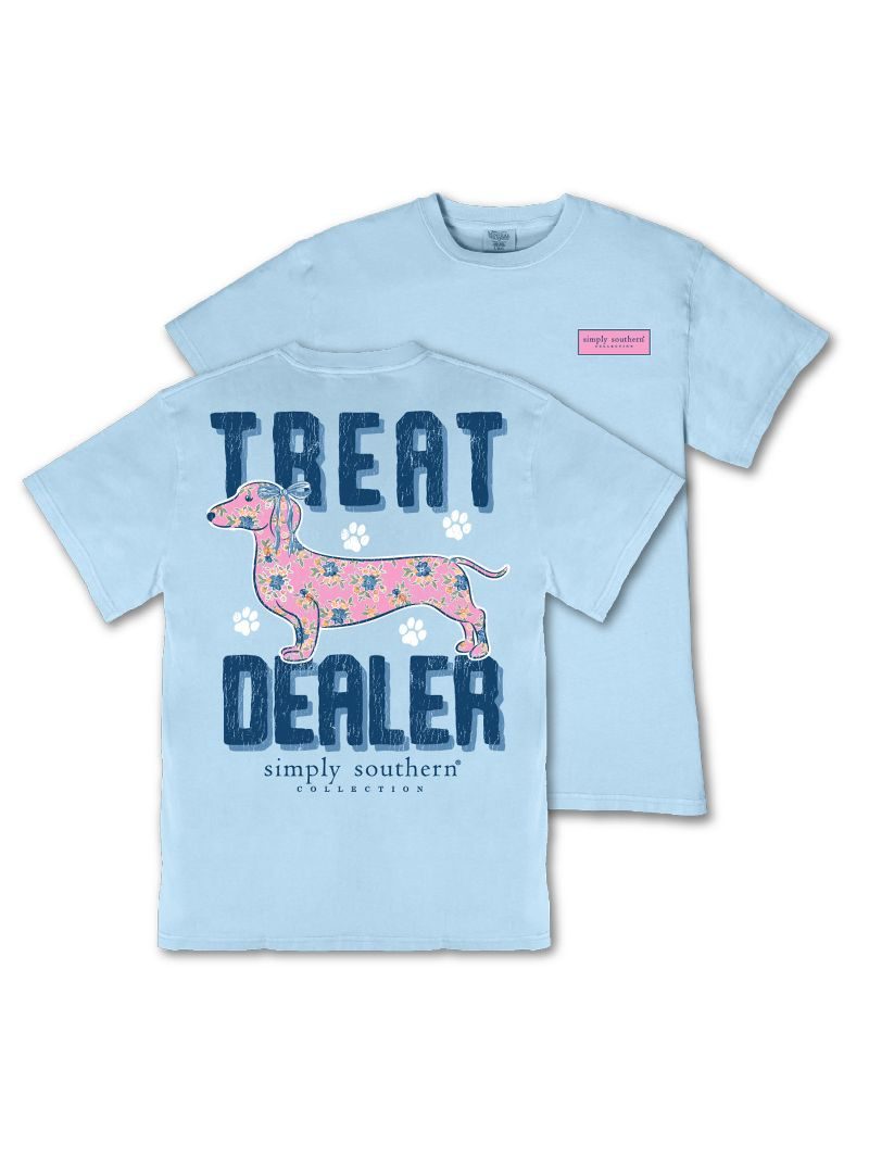 Simply Southern Treat Dealer Dog Mineral Washed T-Shirt