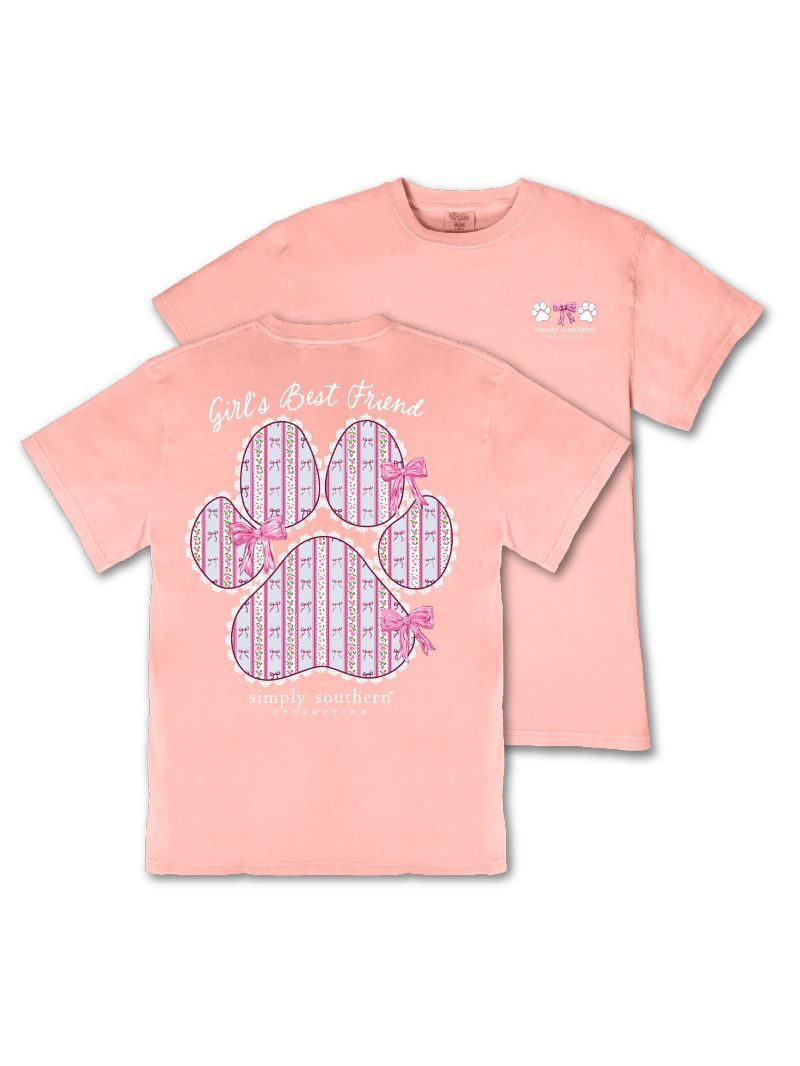 Simply Southern Best Friend Paw Mineral Washed T-Shirt