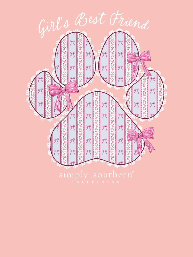 Simply Southern Best Friend Paw Mineral Washed T-Shirt