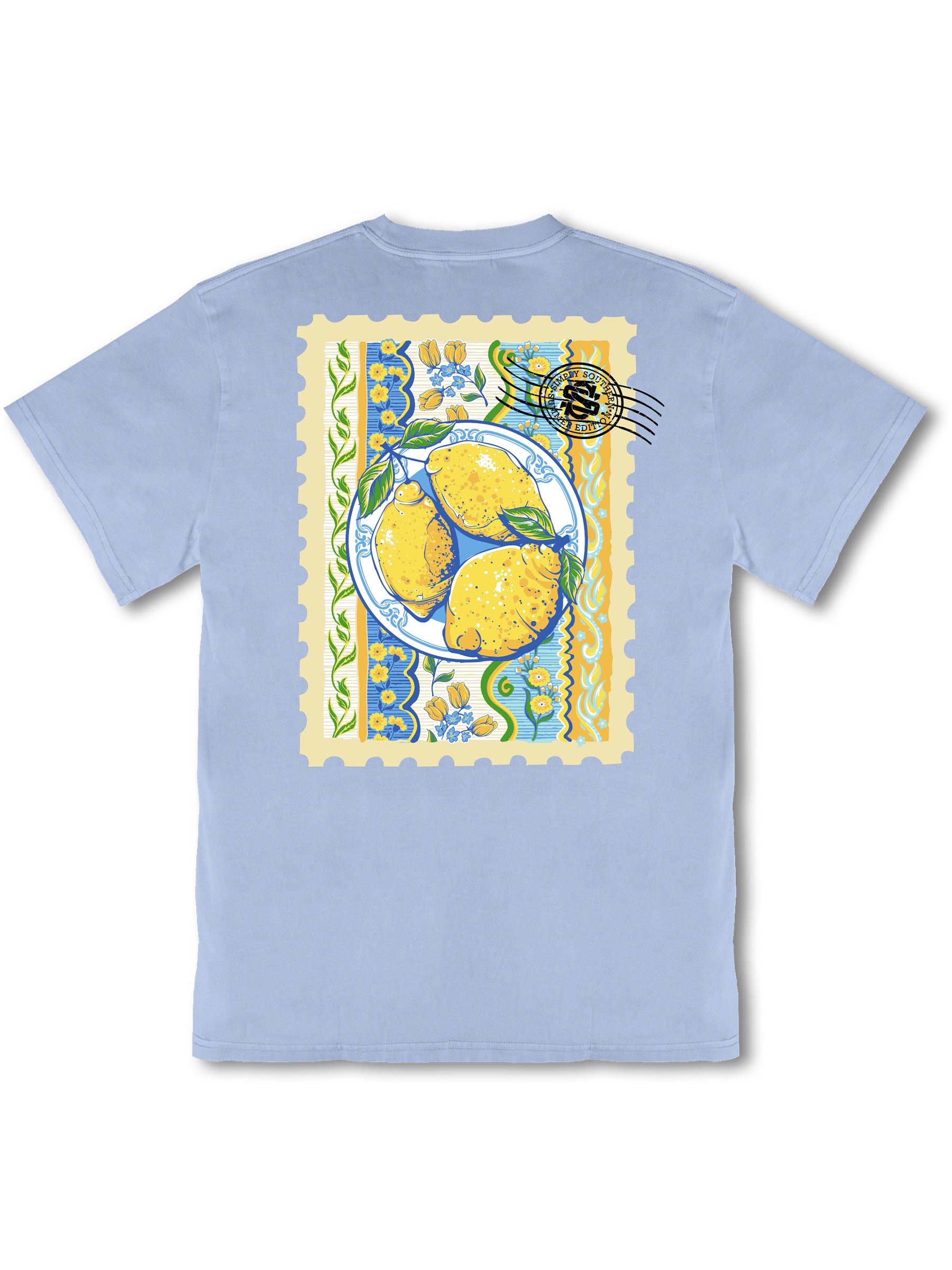 Simply Southern Lemon Stamp Mineral Washed T-Shirt - SimplyCuteTees