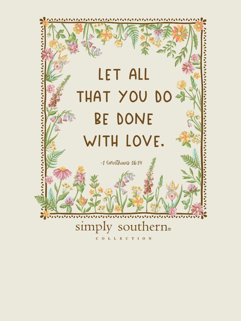 Simply Southern Done With Love Mineral Washed Bone T-Shirt