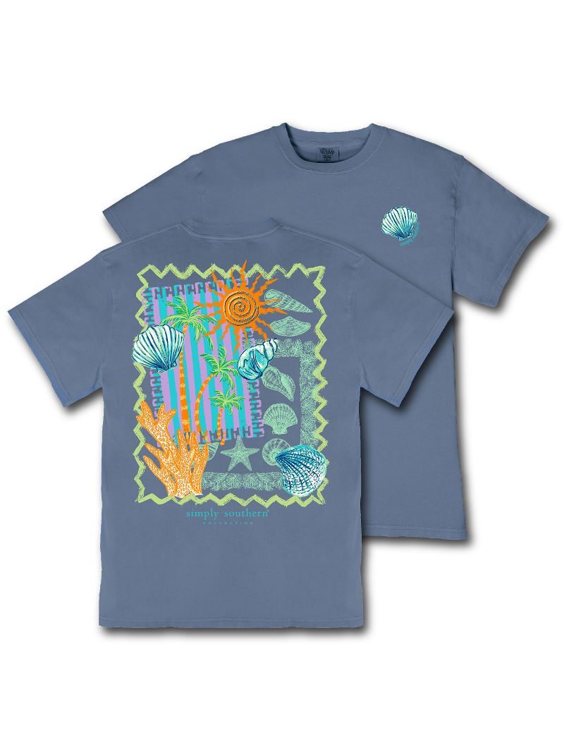 Simply Southern Reef Collage Mineral Washed T-Shirt - SimplyCuteTees