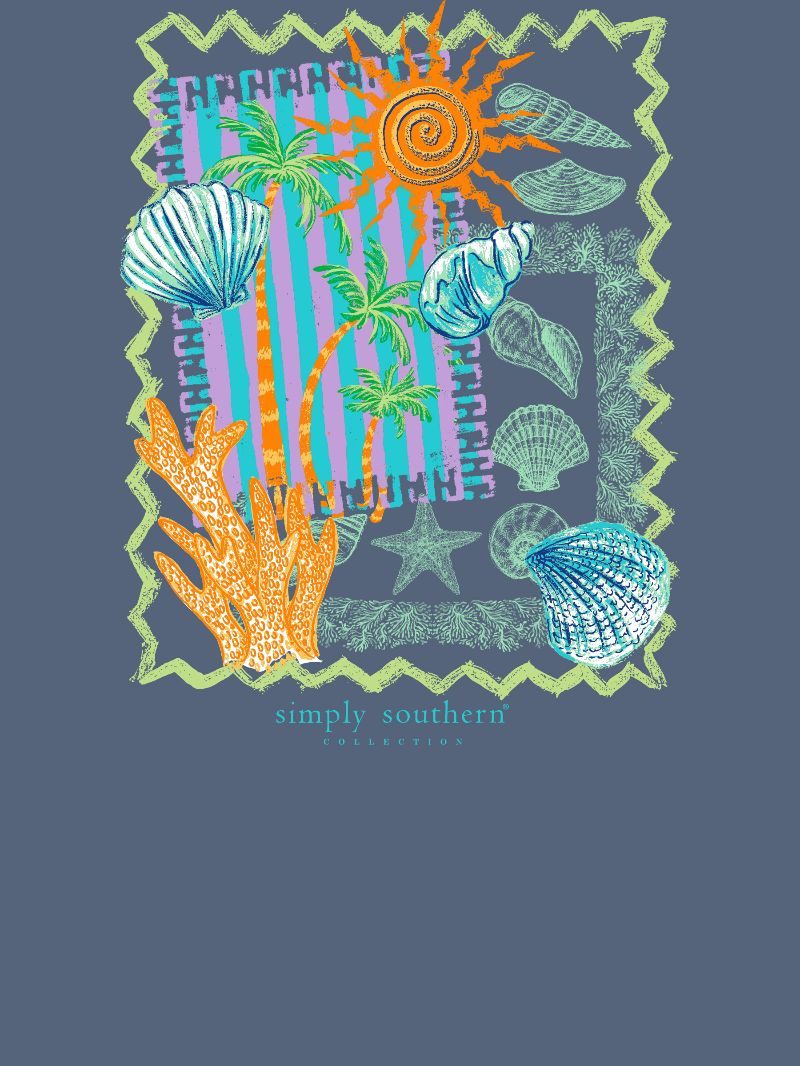 Simply Southern Reef Collage Mineral Washed T-Shirt - SimplyCuteTees