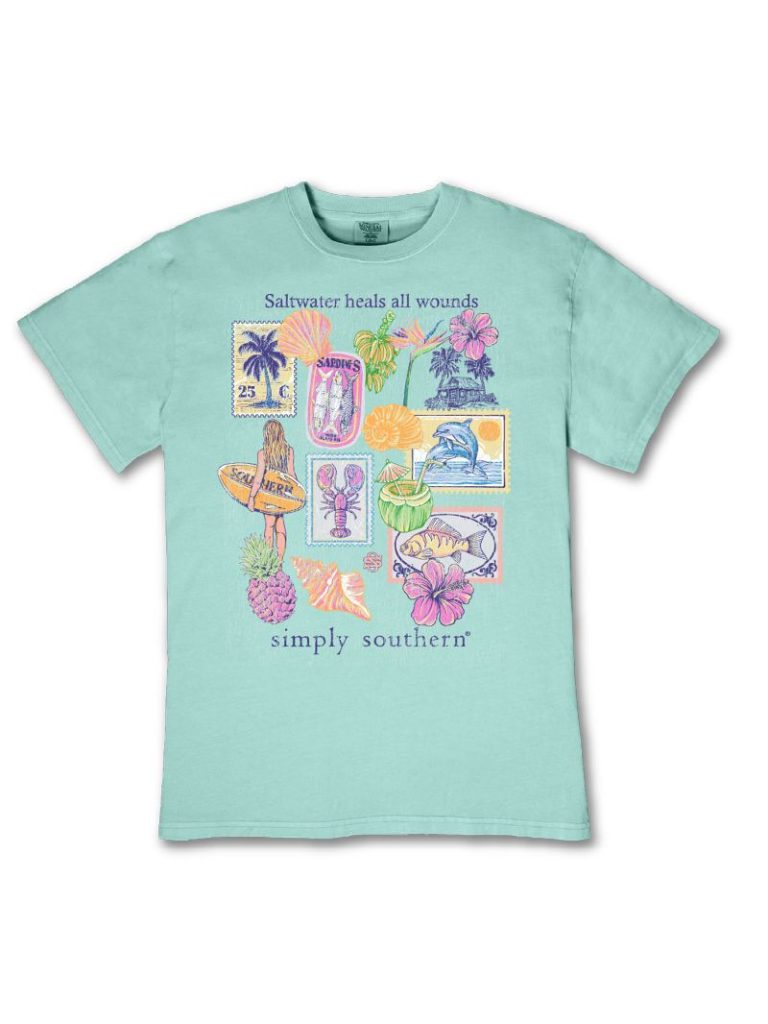 Simply Southern Saltwater Heals Mineral Washed T-Shirt