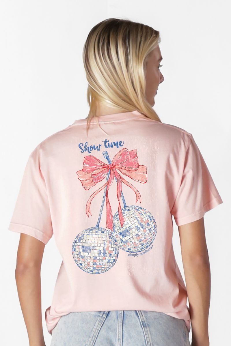 Simply Southern Show Time Mineral Washed T-Shirt - SimplyCuteTees