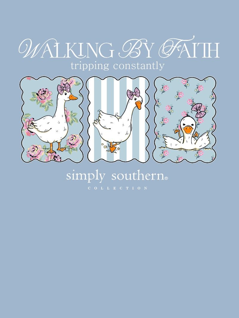 Simply Southern Faith Tripping Goose Mineral Washed T-Shirt