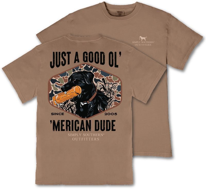 Simply Southern Merican Dude Lab Toy Mineral Washed Unisex T-Shirt