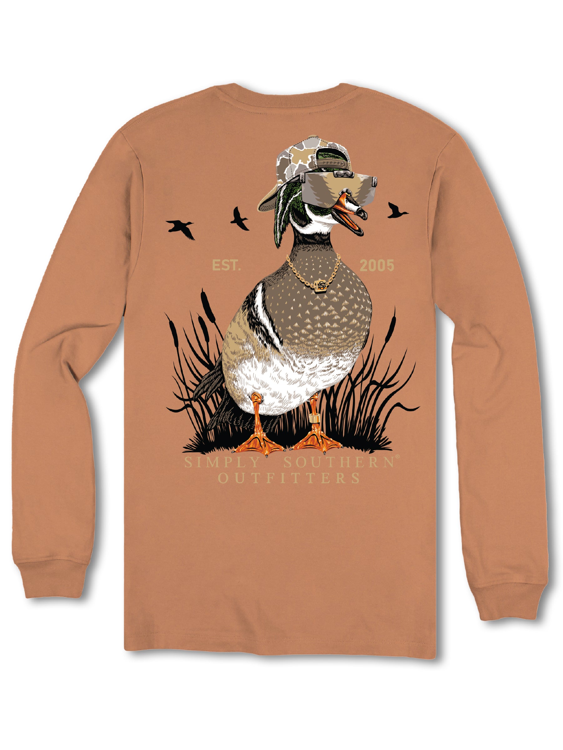 Simply Southern Cool Duck Long Sleeve Unisex T-Shirt