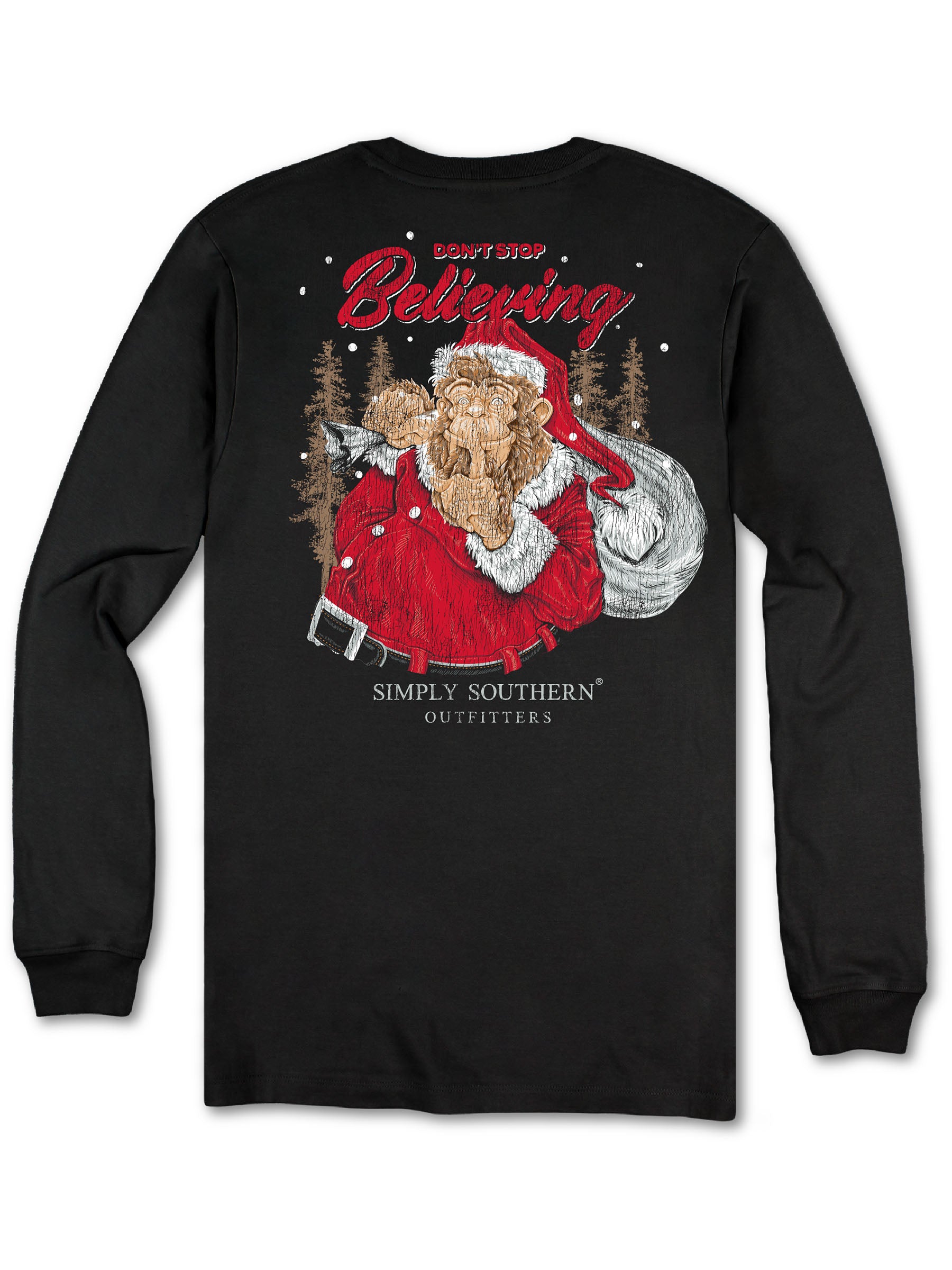 Simply Southern Don&#39;t Stop Holiday Long Sleeve Unisex T-Shirt