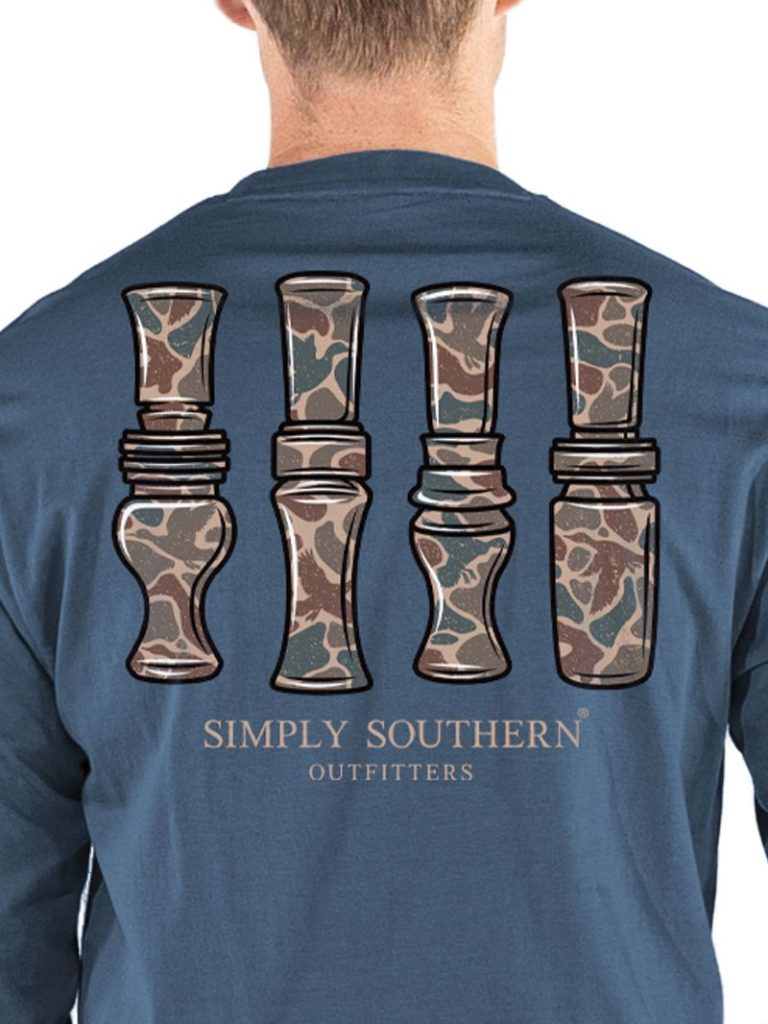 Simply Southern Camo Duck Calls Long Sleeve Unisex T-Shirt