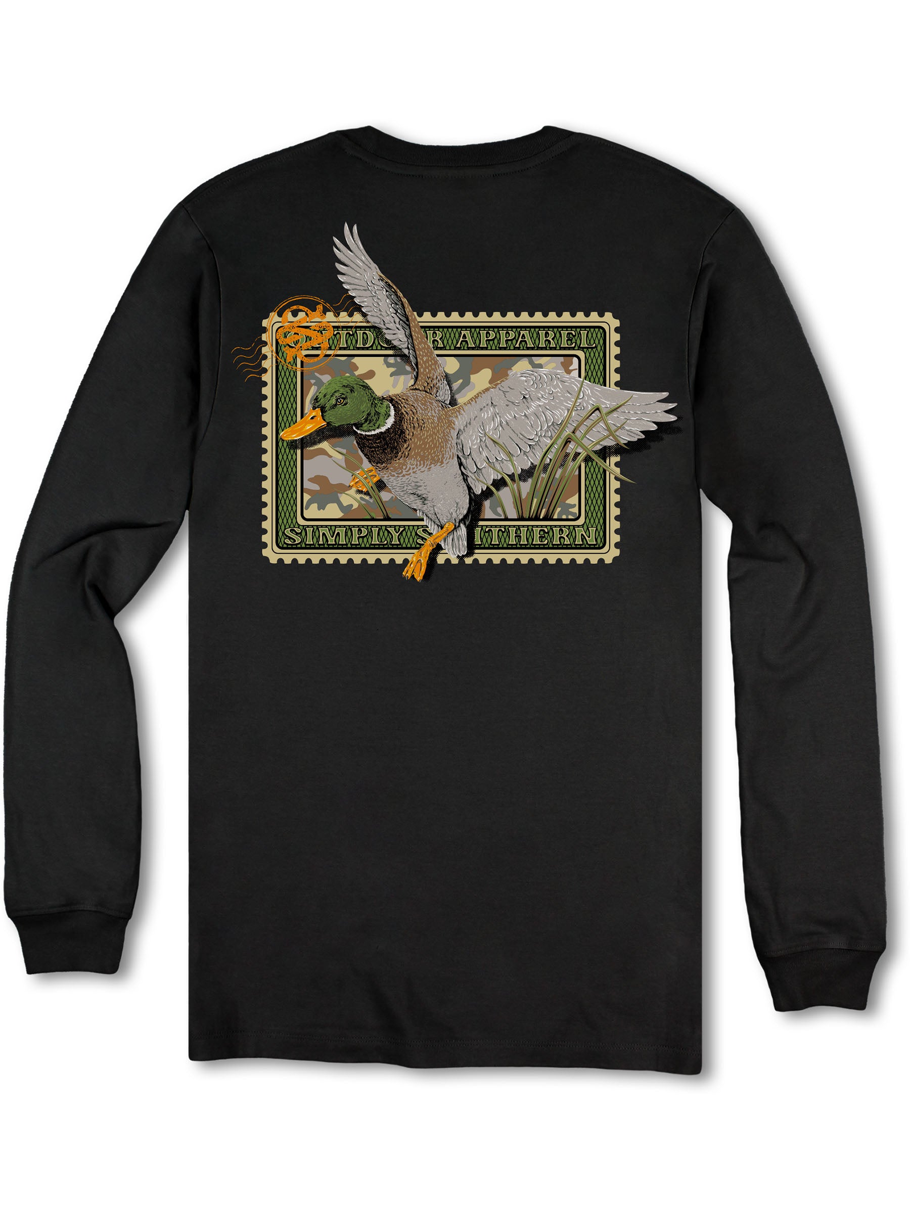 Simply Southern Duck Stamp Long Sleeve Unisex T-Shirt