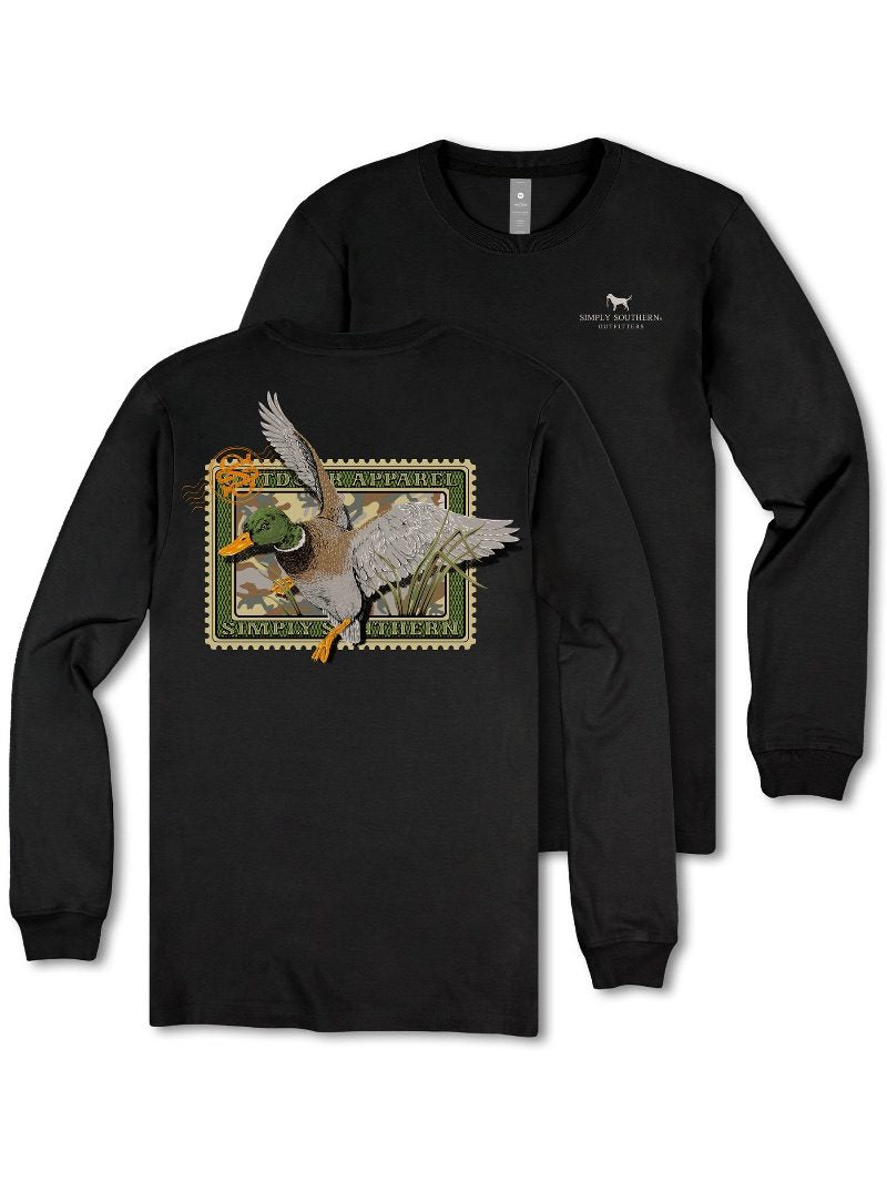 Simply Southern Duck Stamp Long Sleeve Unisex T-Shirt