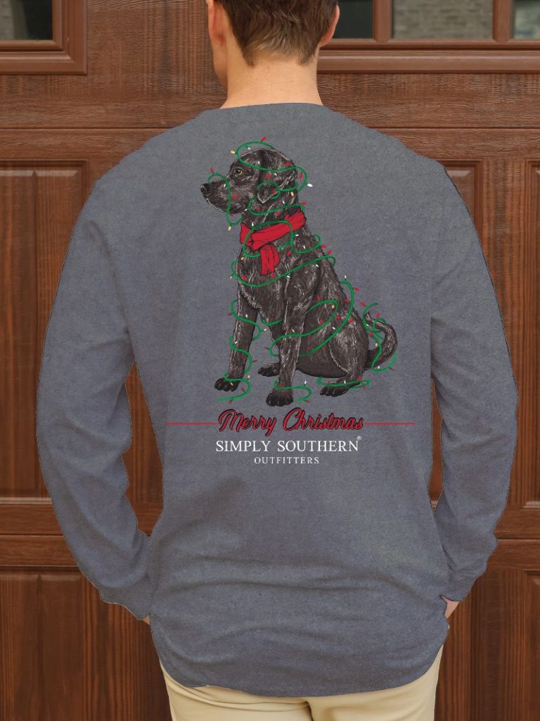 Simply Southern Christmas Lab Unisex Long Sleeve T-Shirt