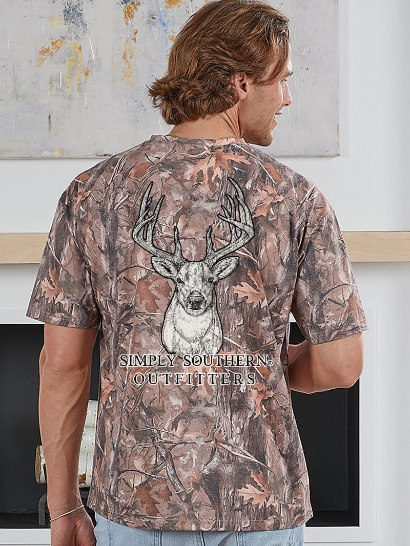 Simply Southern Buck Logo Camo Unisex T-Shirt