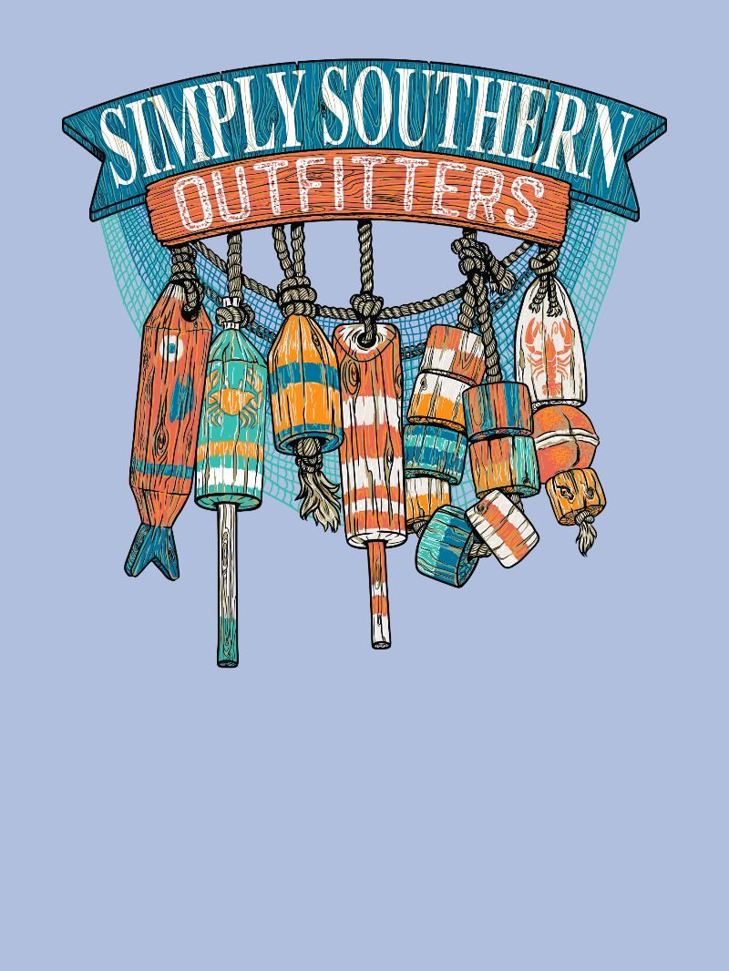 Simply Southern Outfitters Buoy Mineral Washed Unisex T-Shirt - SimplyCuteTees