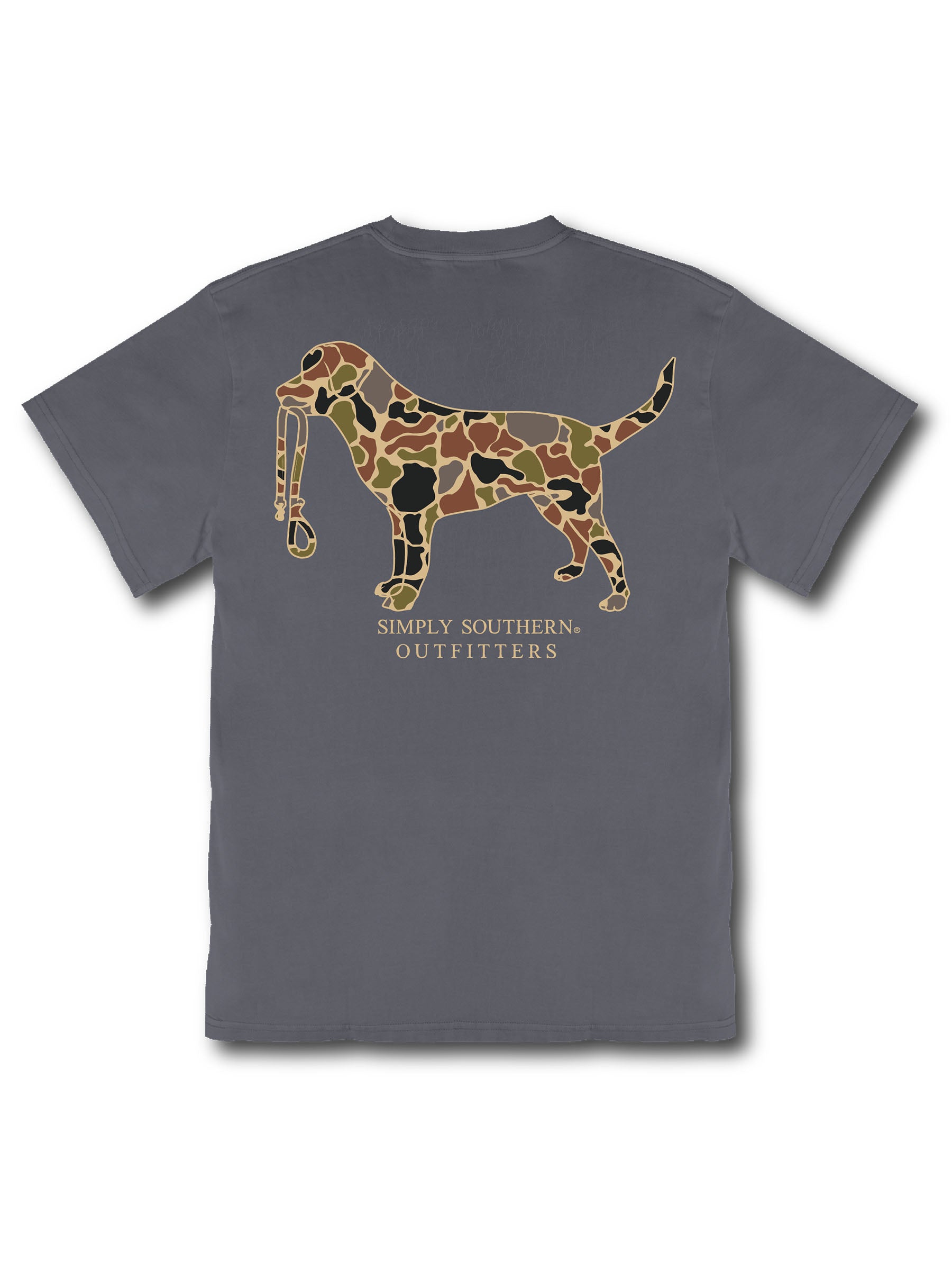 Simply Southern Outfitters Camo Dog Mineral Washed Unisex T-Shirt