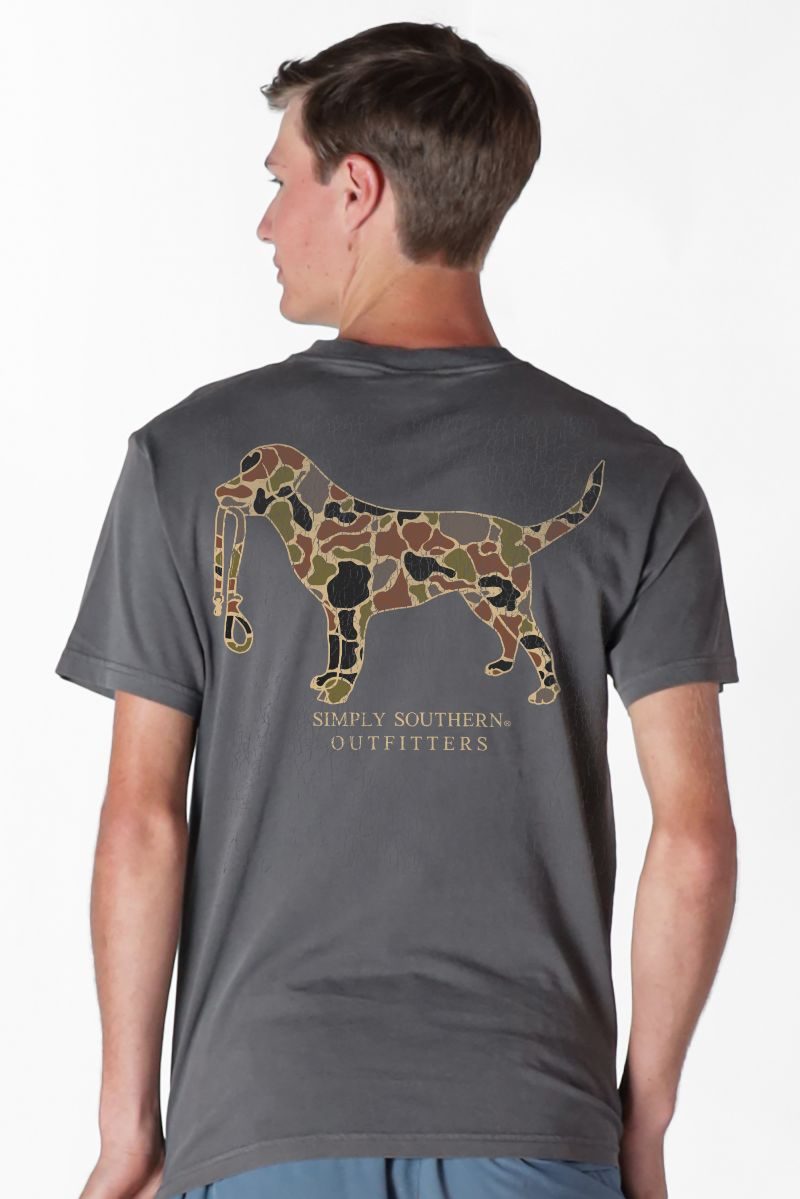 Simply Southern Outfitters Camo Dog Mineral Washed Unisex T-Shirt
