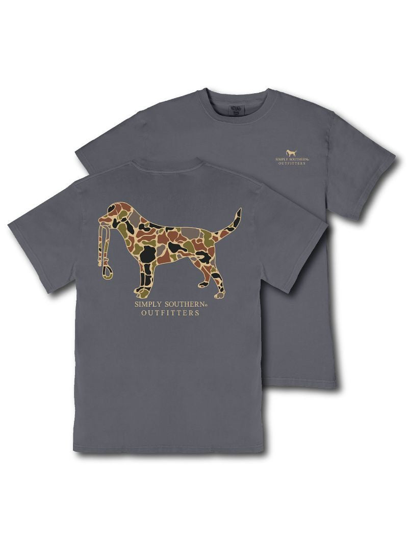 Simply Southern Outfitters Camo Dog Mineral Washed Unisex T-Shirt