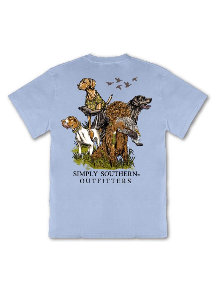 Simply Southern Hunt Dogs Mineral Washed Unisex T-Shirt