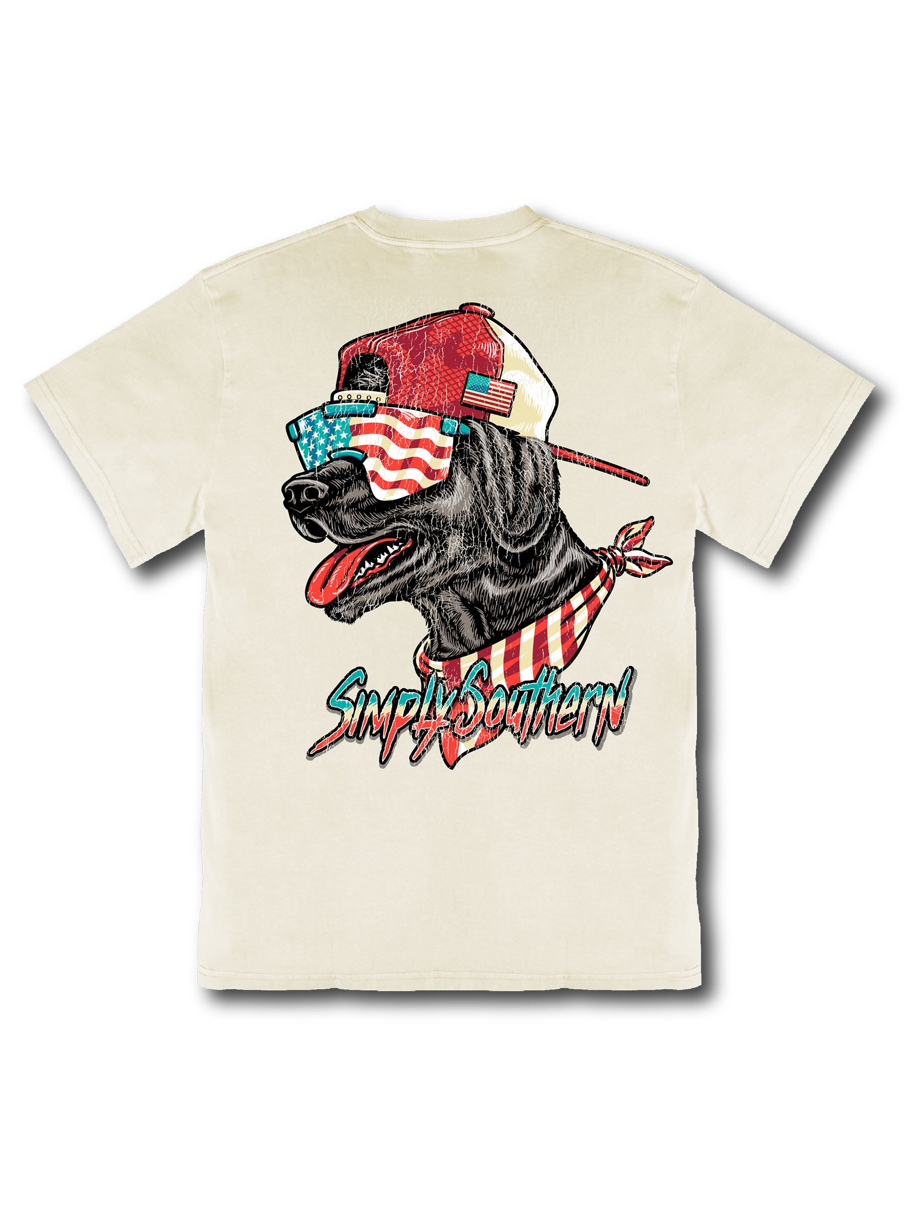 Simply Southern Outfitters USA Dog Mineral Washed Unisex T-Shirt
