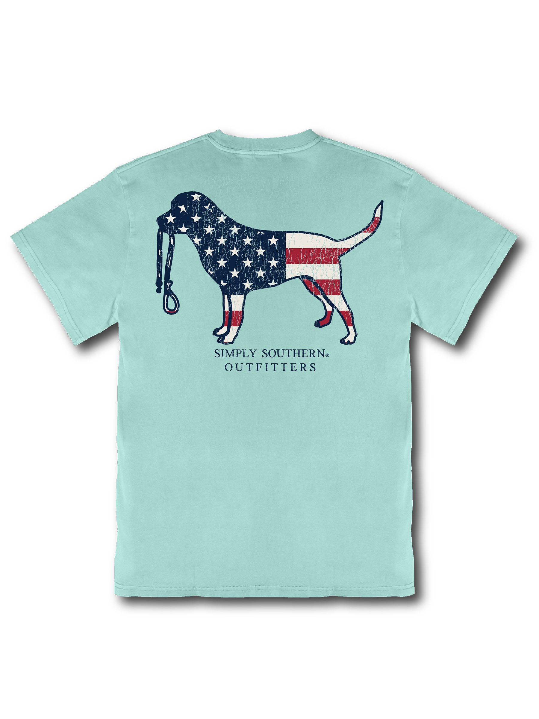 Simply Southern Outfitters USA Dog Mineral Washed Unisex T-Shirt - SimplyCuteTees