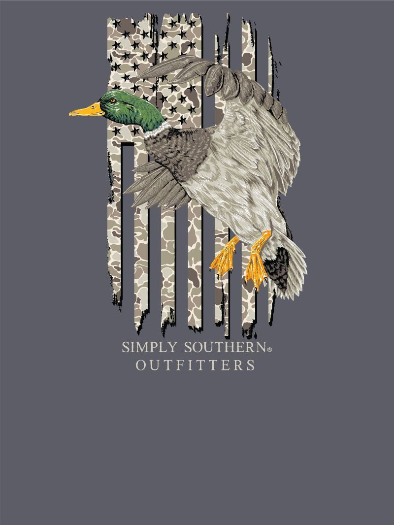 Simply Southern Outfitters Camo Duck Mineral Washed Unisex T-Shirt