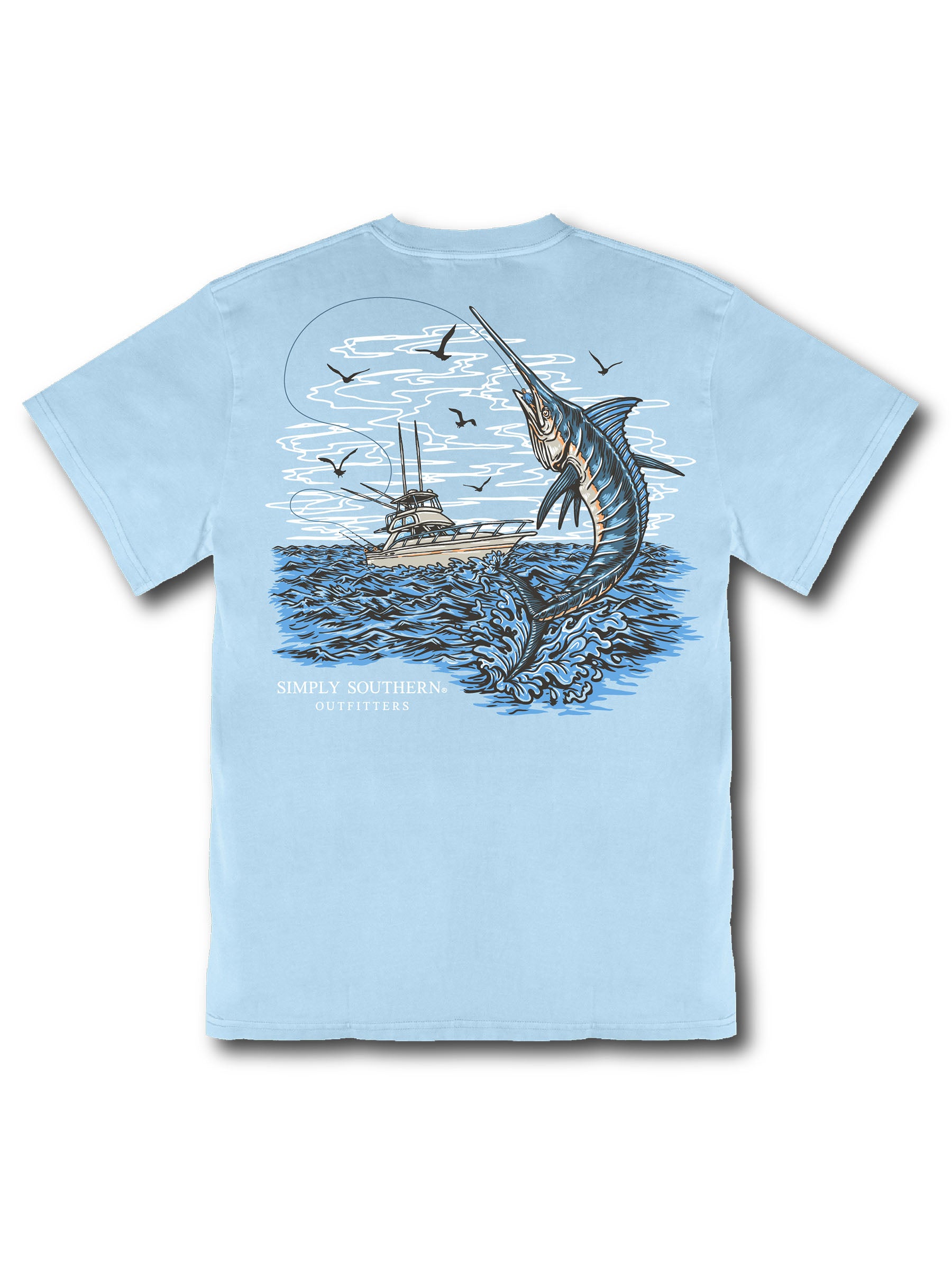 Simply Southern Outfitters Marlin Mineral Washed Unisex T-Shirt