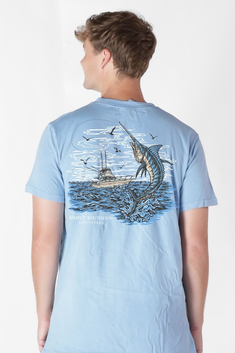 Simply Southern Outfitters Marlin Mineral Washed Unisex T-Shirt
