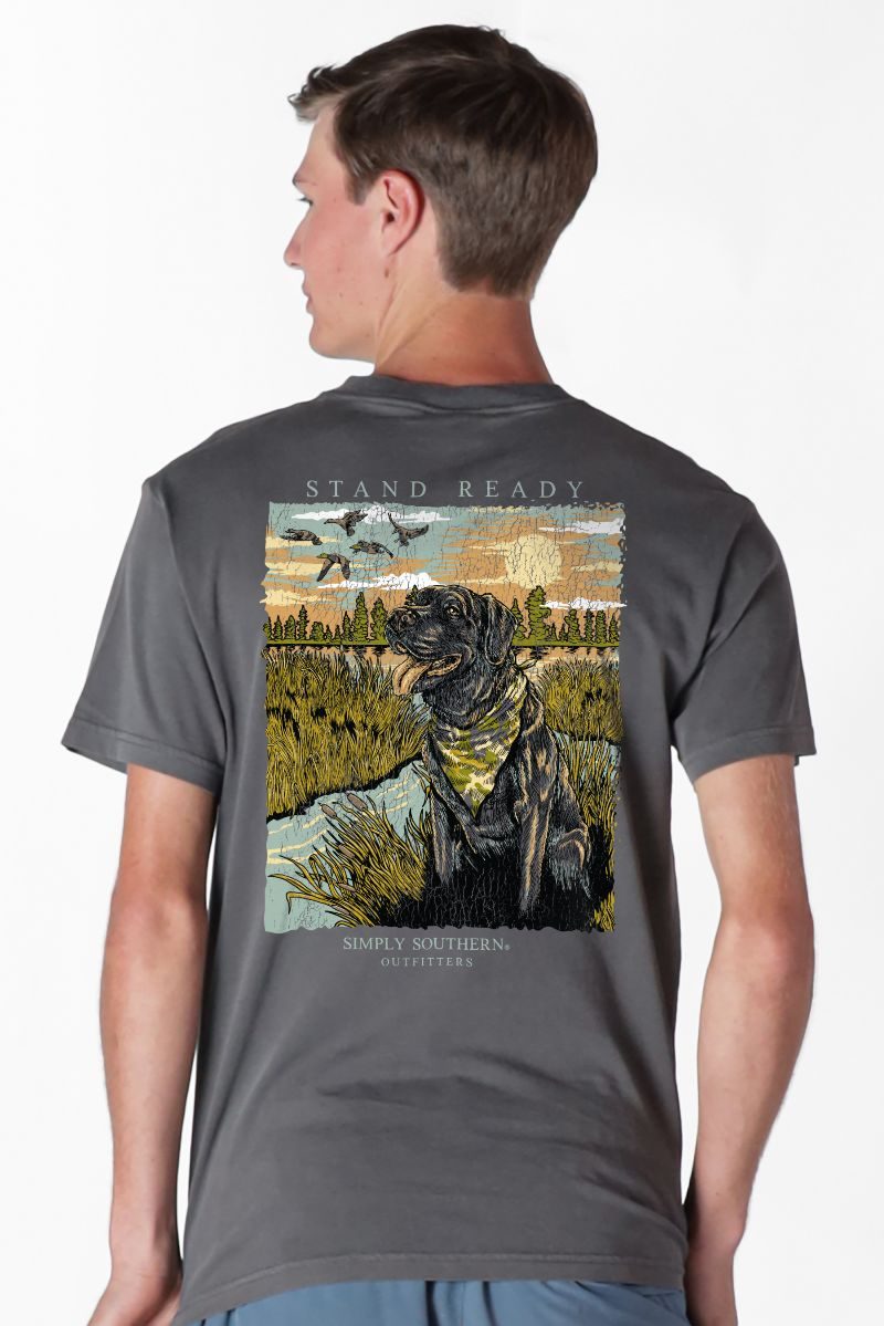 Simply Southern Outfitters Ready Dog Mineral Washed Unisex T-Shirt