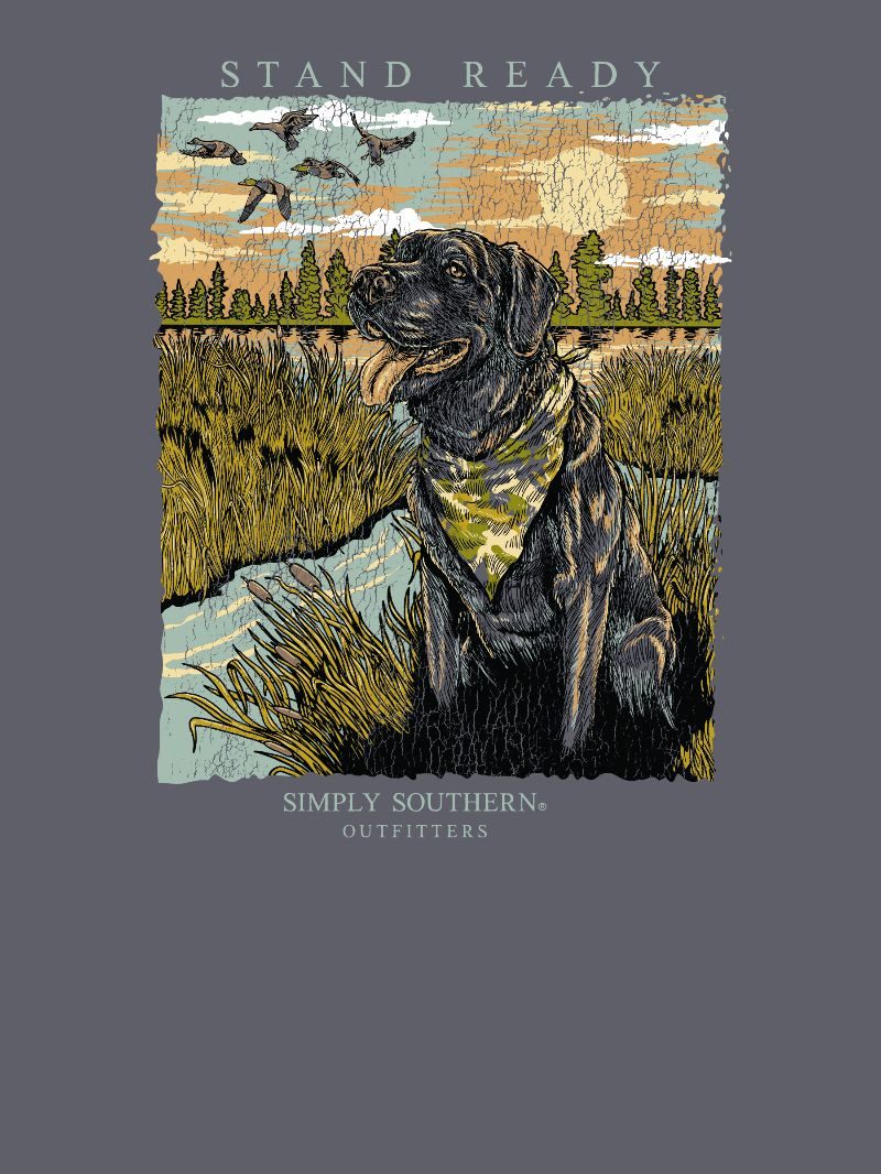 Simply Southern Outfitters Ready Dog Mineral Washed Unisex T-Shirt