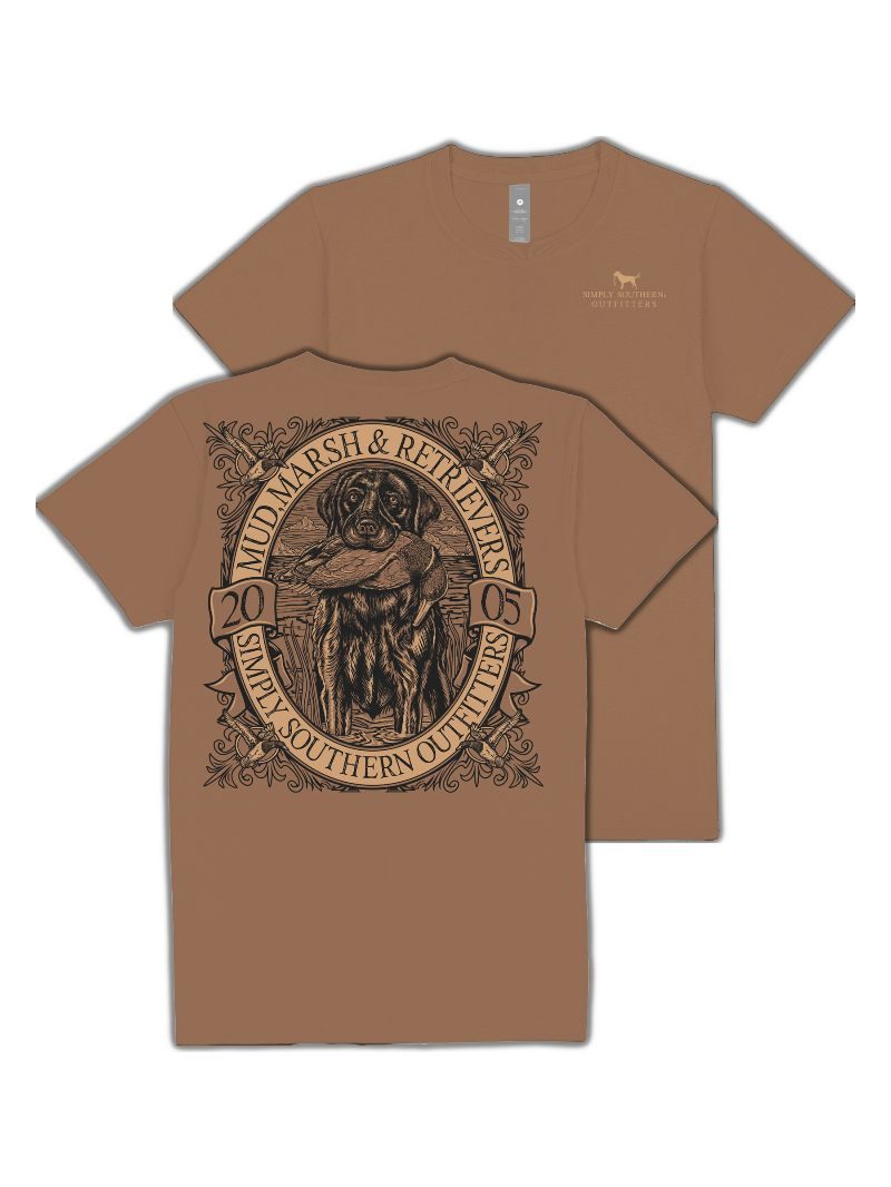 Simply Southern Dog Emblem Chestnut Unisex T-Shirt