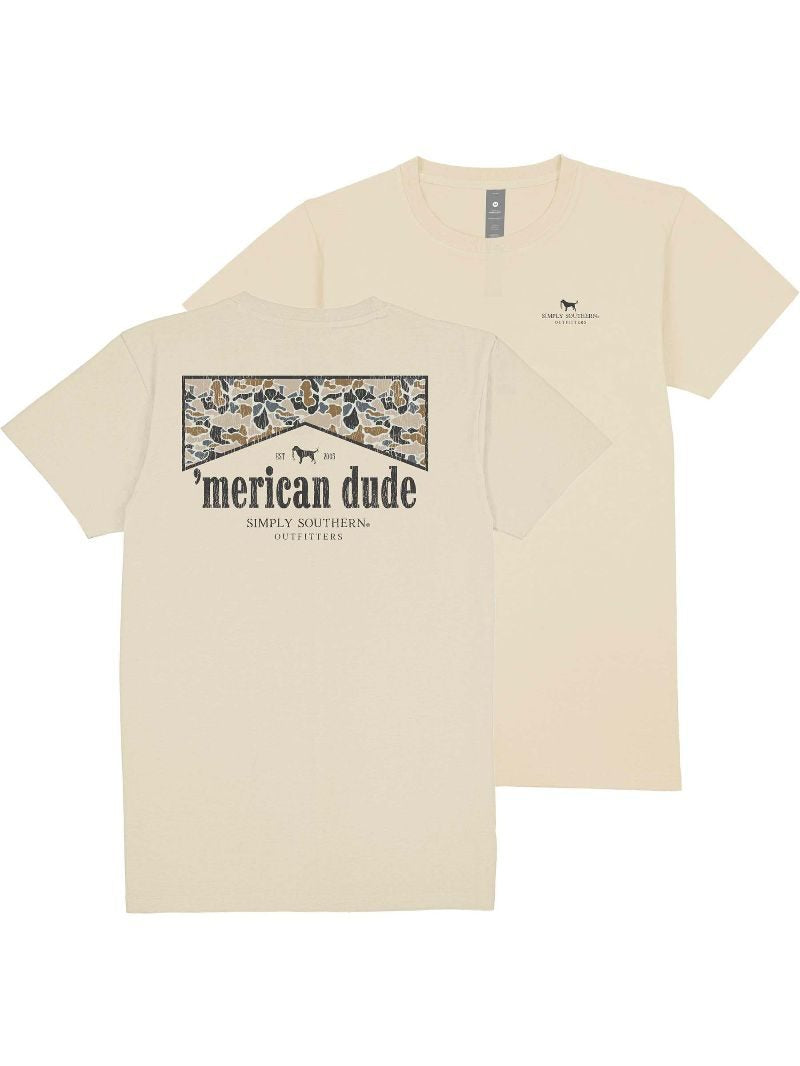 Simply Southern Merican Dude Camo Logo Wisp Unisex T-Shirt