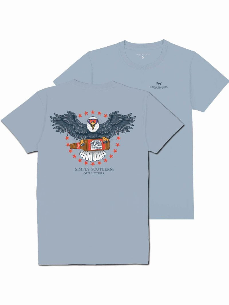 Simply Southern Eagle Stone Blue Unisex T-Shirt